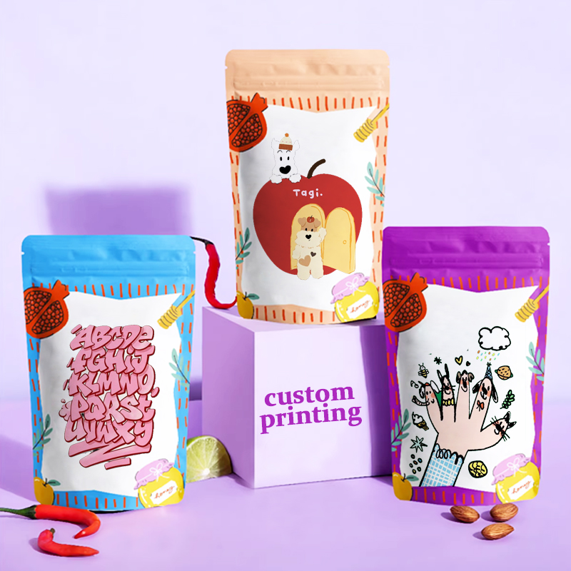 Food Halloween Snacks - Aluminum Foil Bag Standing Zipper Bag