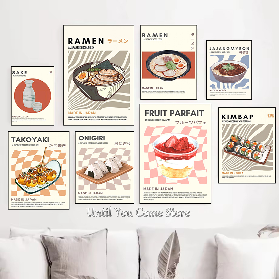 Food Snacks Pictures - Cartoon Classic Korean Food Snacks Poster
