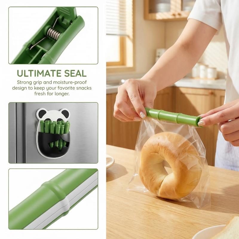 Food E Snacks - [E] 12PCS Panda Food Clips Snack