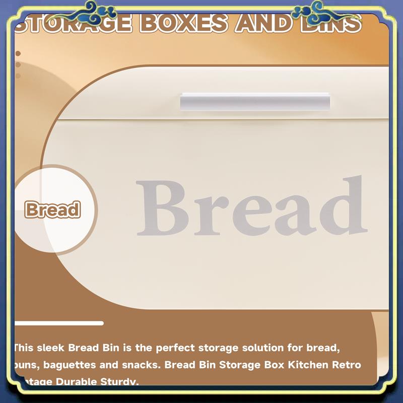 Food E Snacks - Vintage Bread Box Cupboard Iron Snack