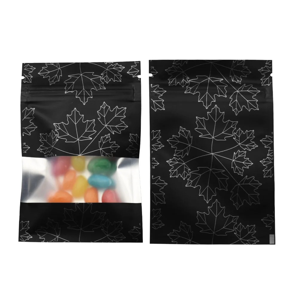 Food Halloween Snacks - 100Pcs Zip Lock Mylar Foil Bag