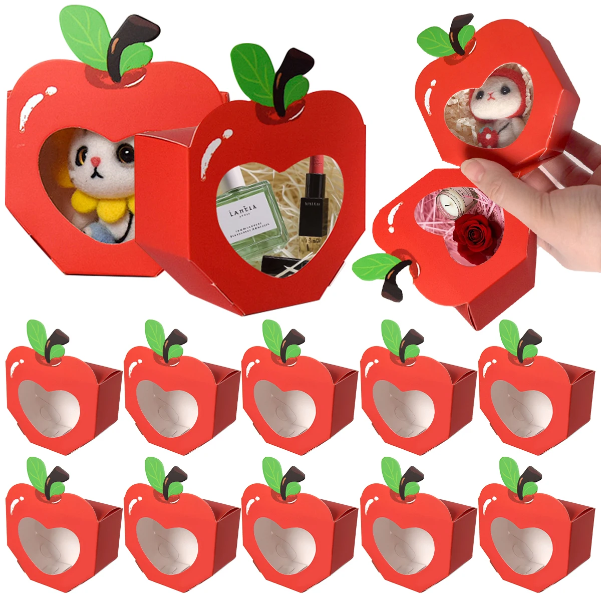 10/20Pcs Apple Window Candy Bo - đánh giá và giá Food Like Snacks