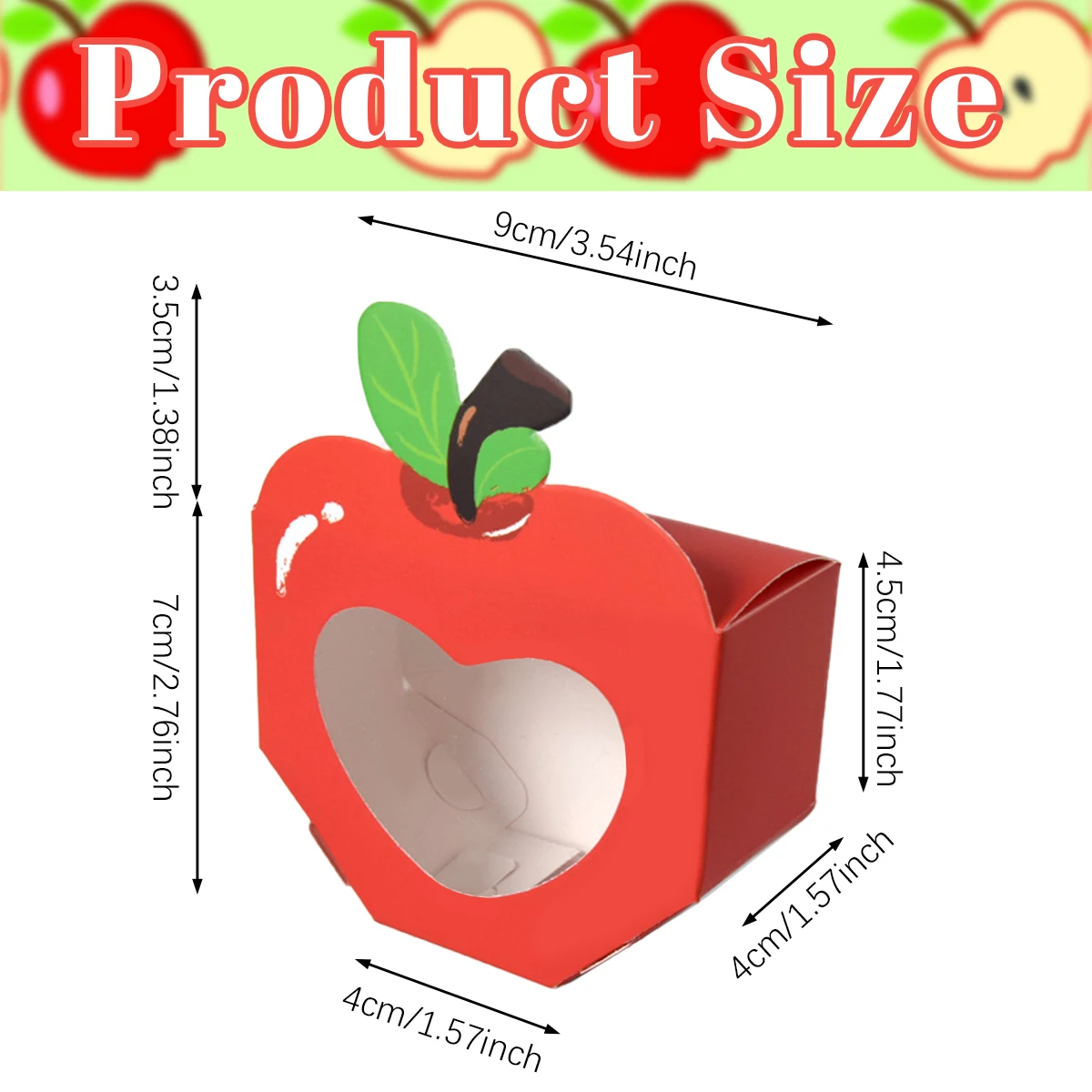 10/20Pcs Apple Window Candy Bo - đánh giá và giá Food Like Snacks
