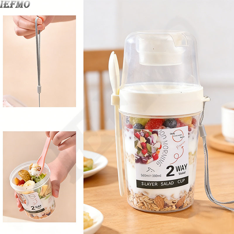 On-the-Go Salad Bowl Set with  - đánh giá và giá Food Snacks For Weight Loss