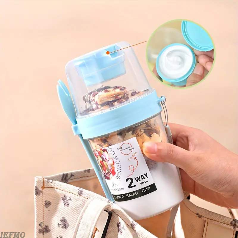 On-the-Go Salad Bowl Set with  - đánh giá và giá Food Snacks For Weight Loss