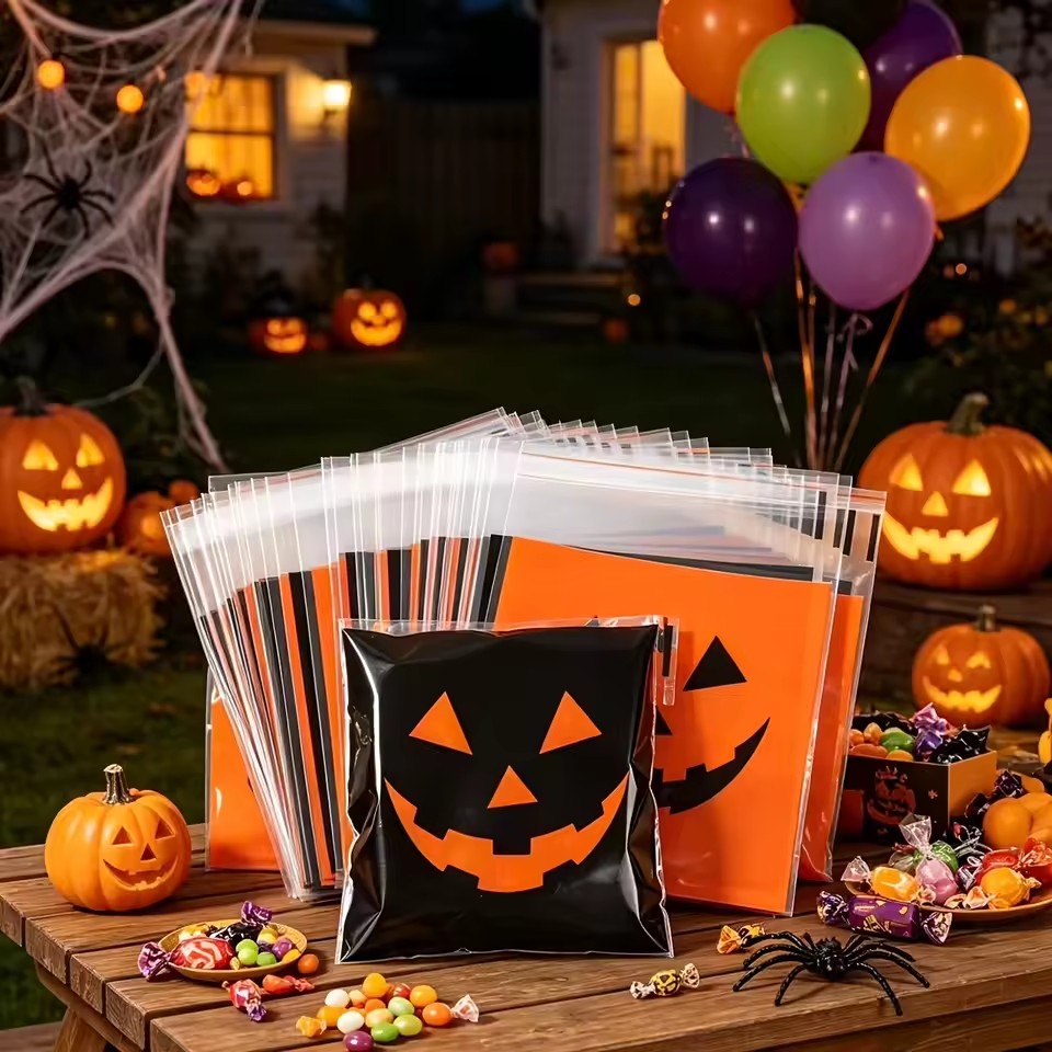 50/100pcs Halloween Black Oran - đánh giá và giá Food Halloween Snacks