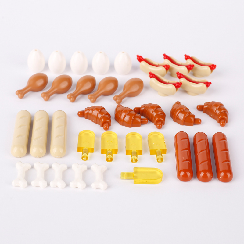 MOC City Street Figures Food P - đánh giá và giá Food Like Snacks