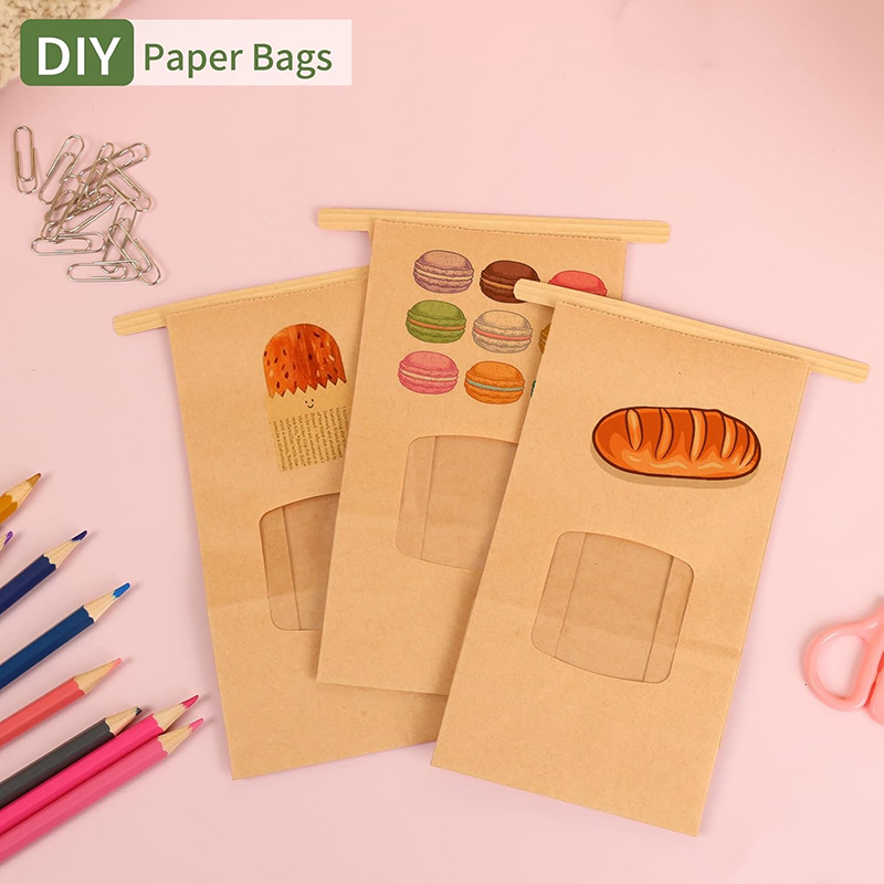 10Pcs Bakery Bags, Window Seal - đánh giá và giá Food Like Snacks