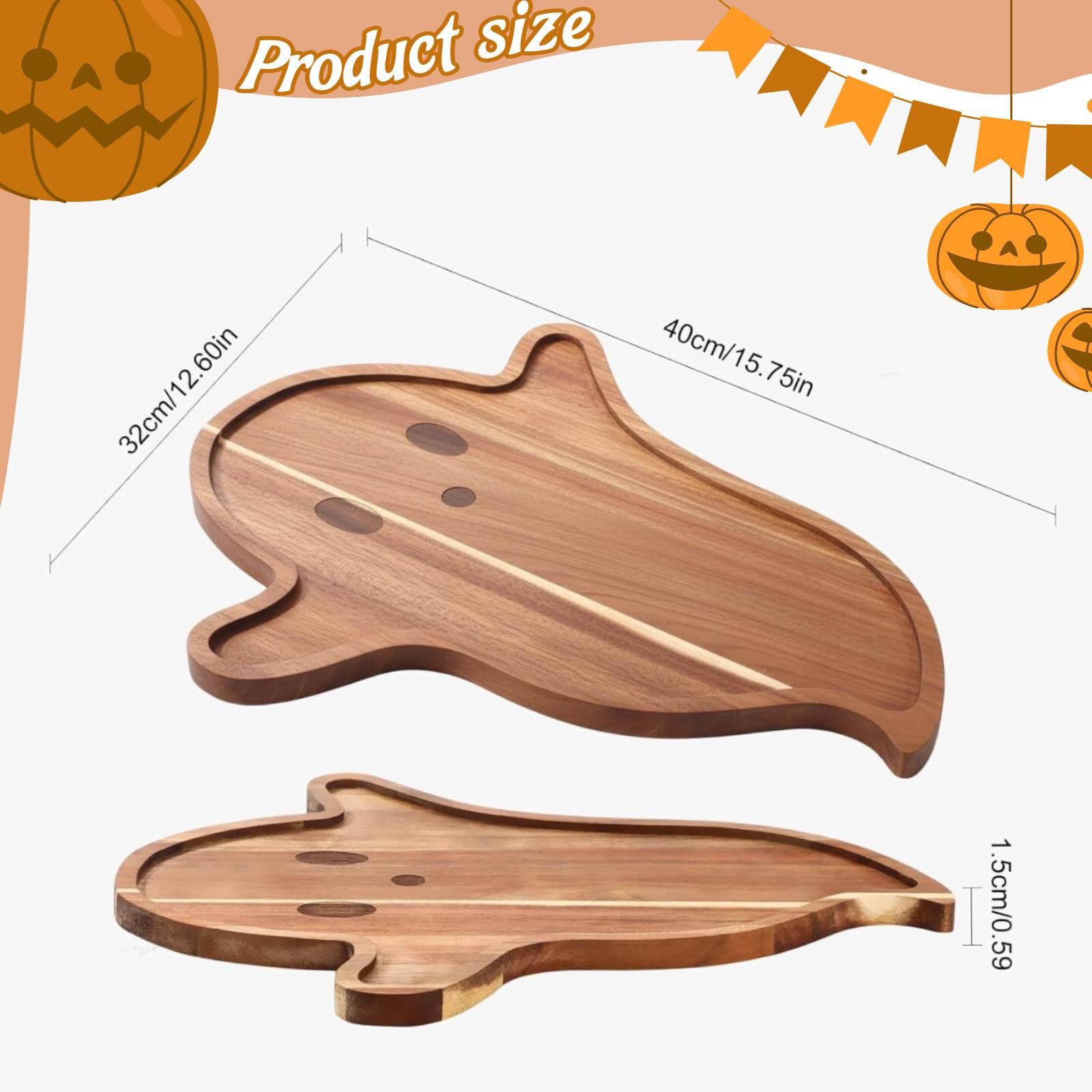 Serving Tray Cheese Board Wood - đánh giá và giá Food Halloween Snacks