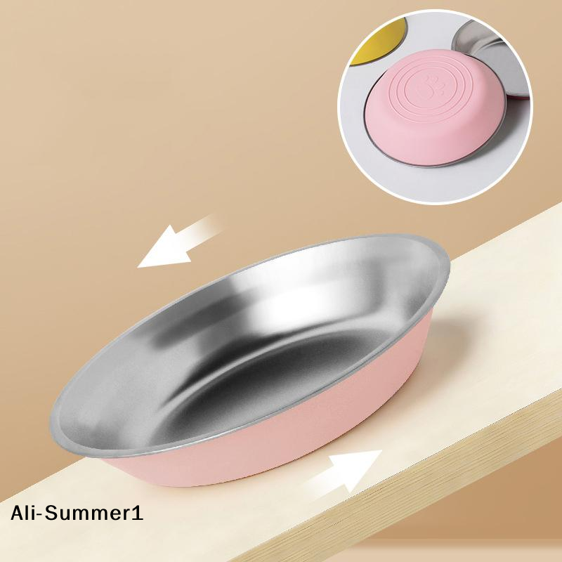 【E】Stainless Steel Cat Plates  - đánh giá và giá Food E Snacks