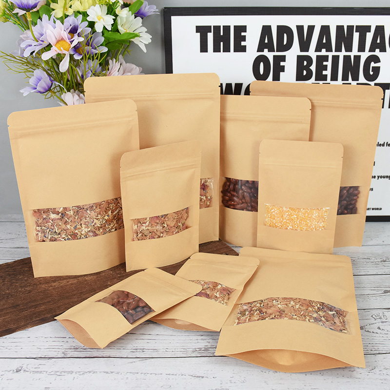 20/50pcs Kraft Paper Zip Lock  - đánh giá và giá Food Like Snacks