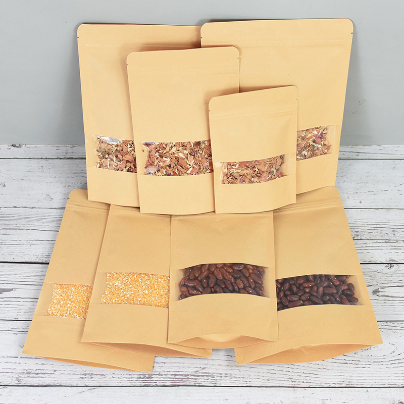 20/50pcs Kraft Paper Zip Lock  - đánh giá và giá Food Like Snacks