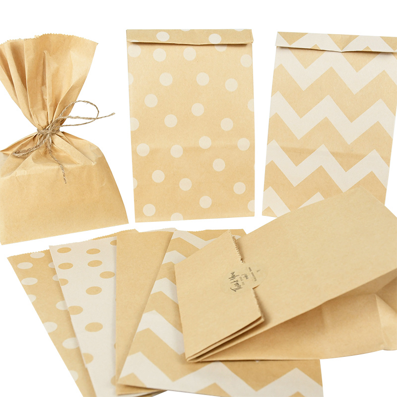10pcs Brown Kraft Paper Gifts  - đánh giá và giá Food Halloween Snacks