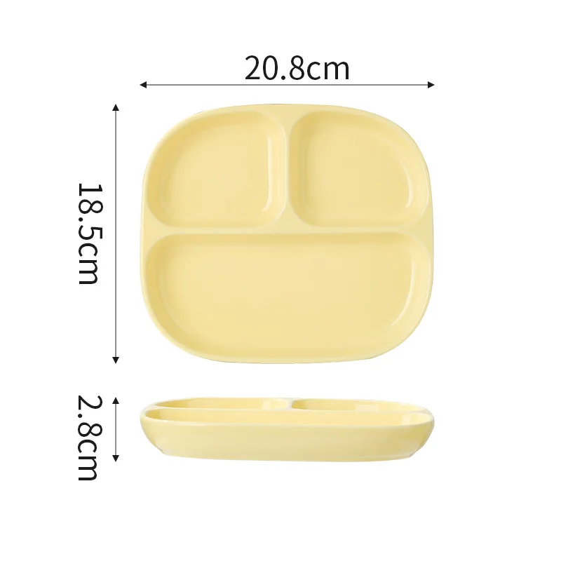 Triple Grid Ceramic Breakfast  - đánh giá và giá Food Snacks For Weight Loss